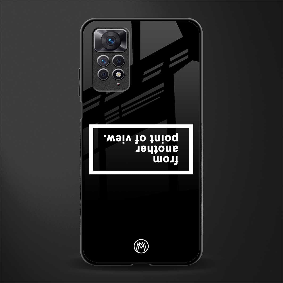 point of view black edition glass case for redmi note 11 pro image