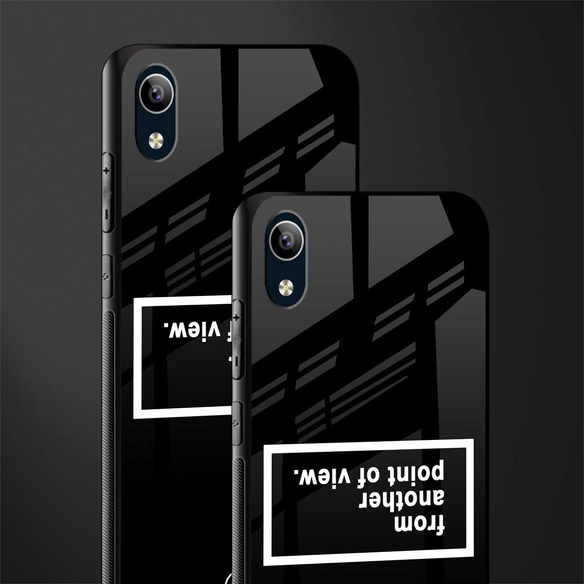 point of view black edition glass case for vivo y1s without fingerprint image-2