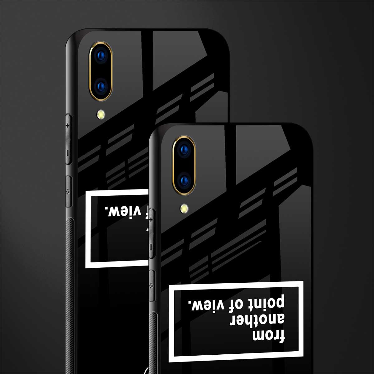 point of view black edition glass case for vivo v11 pro image-2