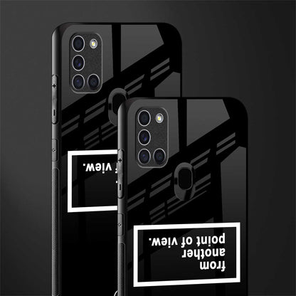 point of view black edition glass case for samsung galaxy a21s image-2