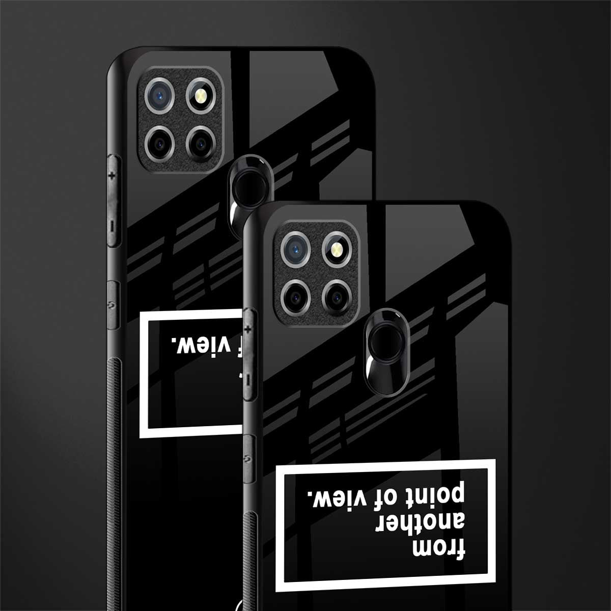 point of view black edition glass case for realme narzo 20 image-2
