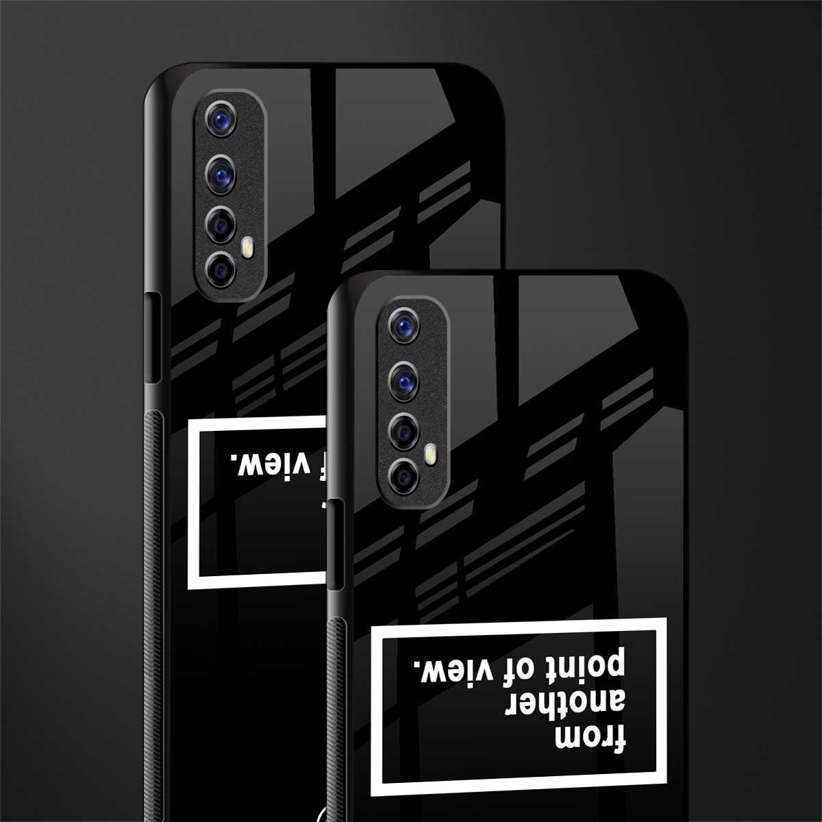 point of view black edition glass case for realme 7 image-2