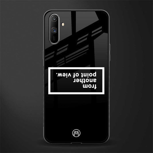 point of view black edition glass case for realme c3 image
