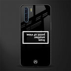 point of view black edition glass case for oppo f15 image