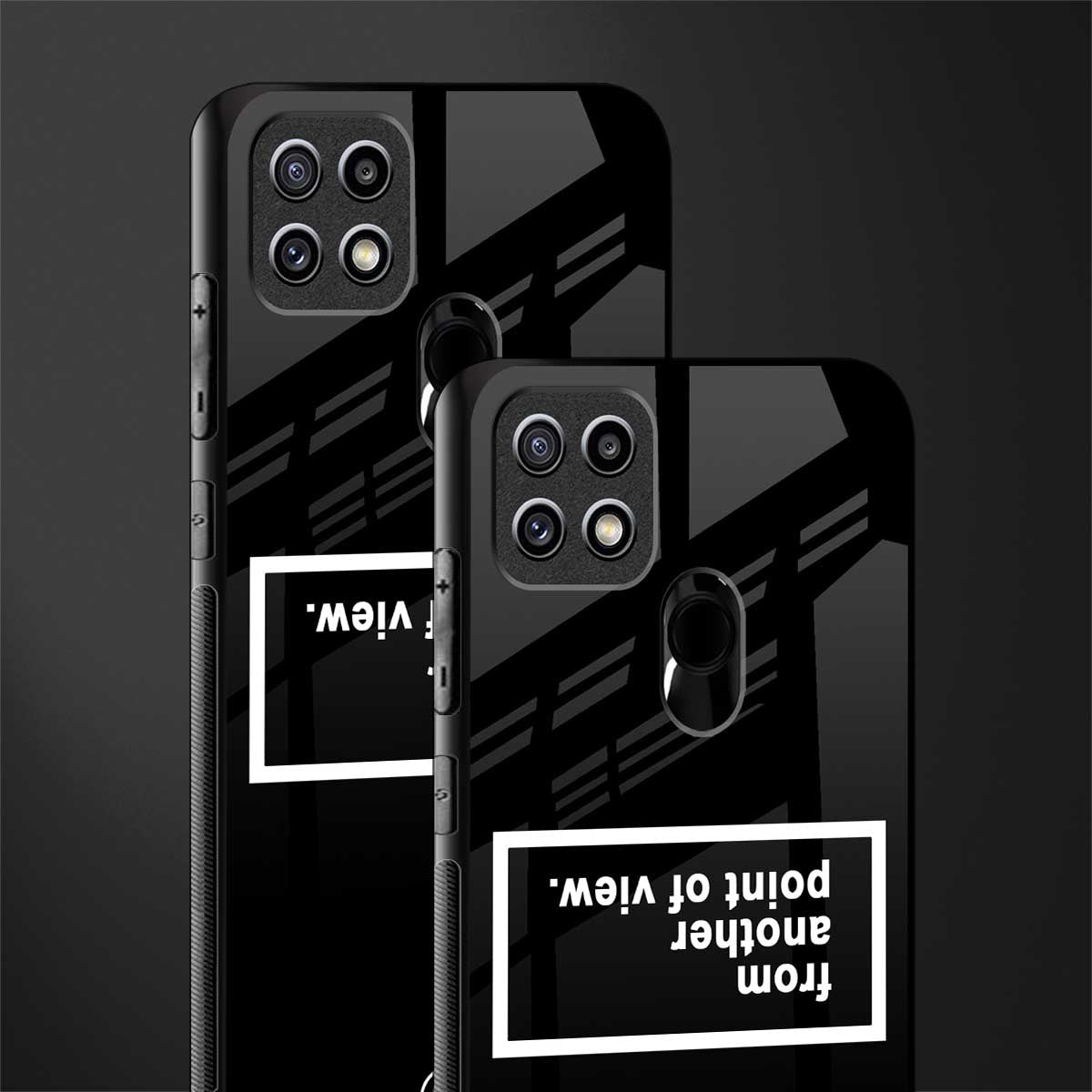 point of view black edition glass case for oppo a15s image-2
