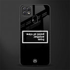point of view black edition glass case for oppo a15 image