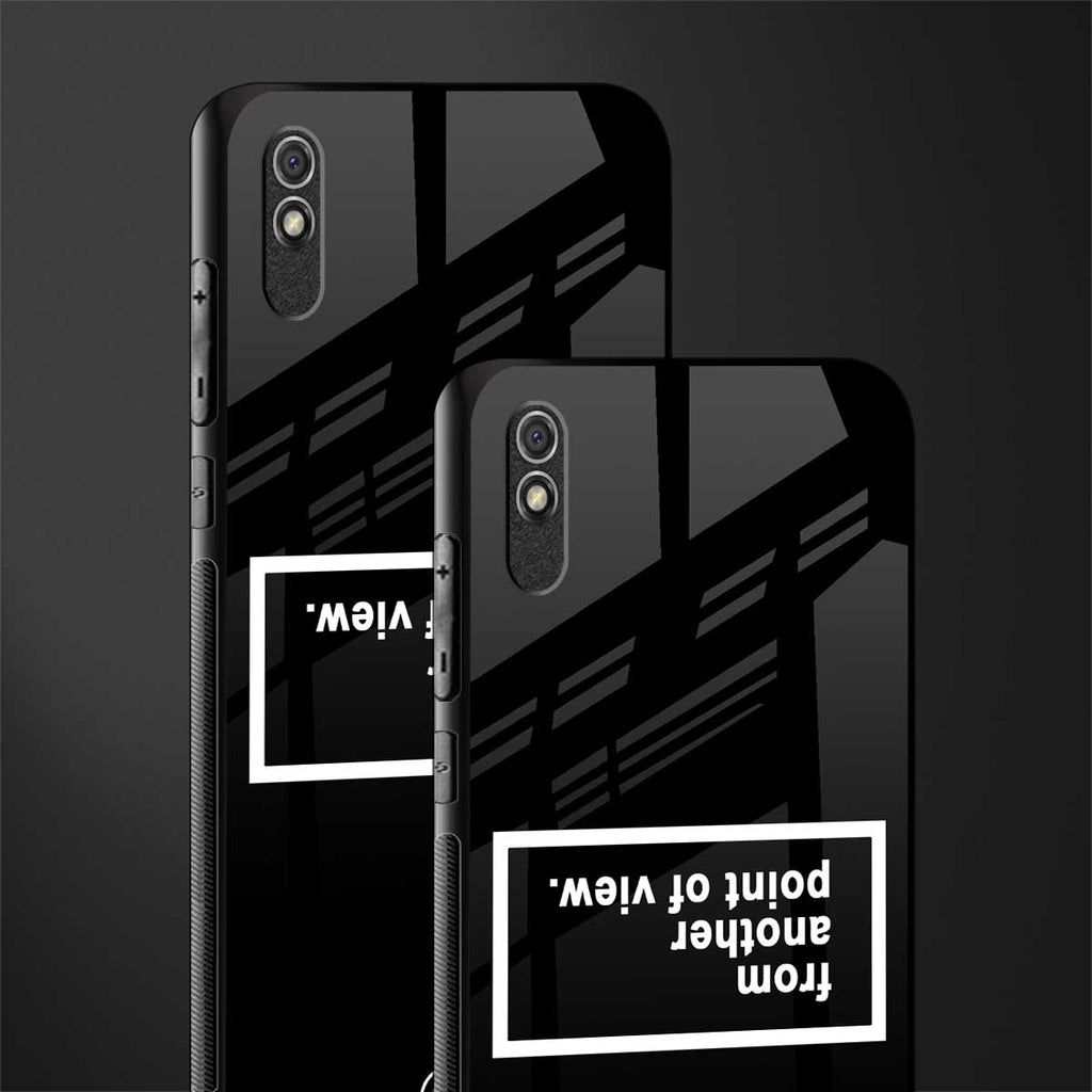 point of view black edition glass case for redmi 9i image-2