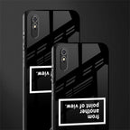 point of view black edition glass case for redmi 9i image-2
