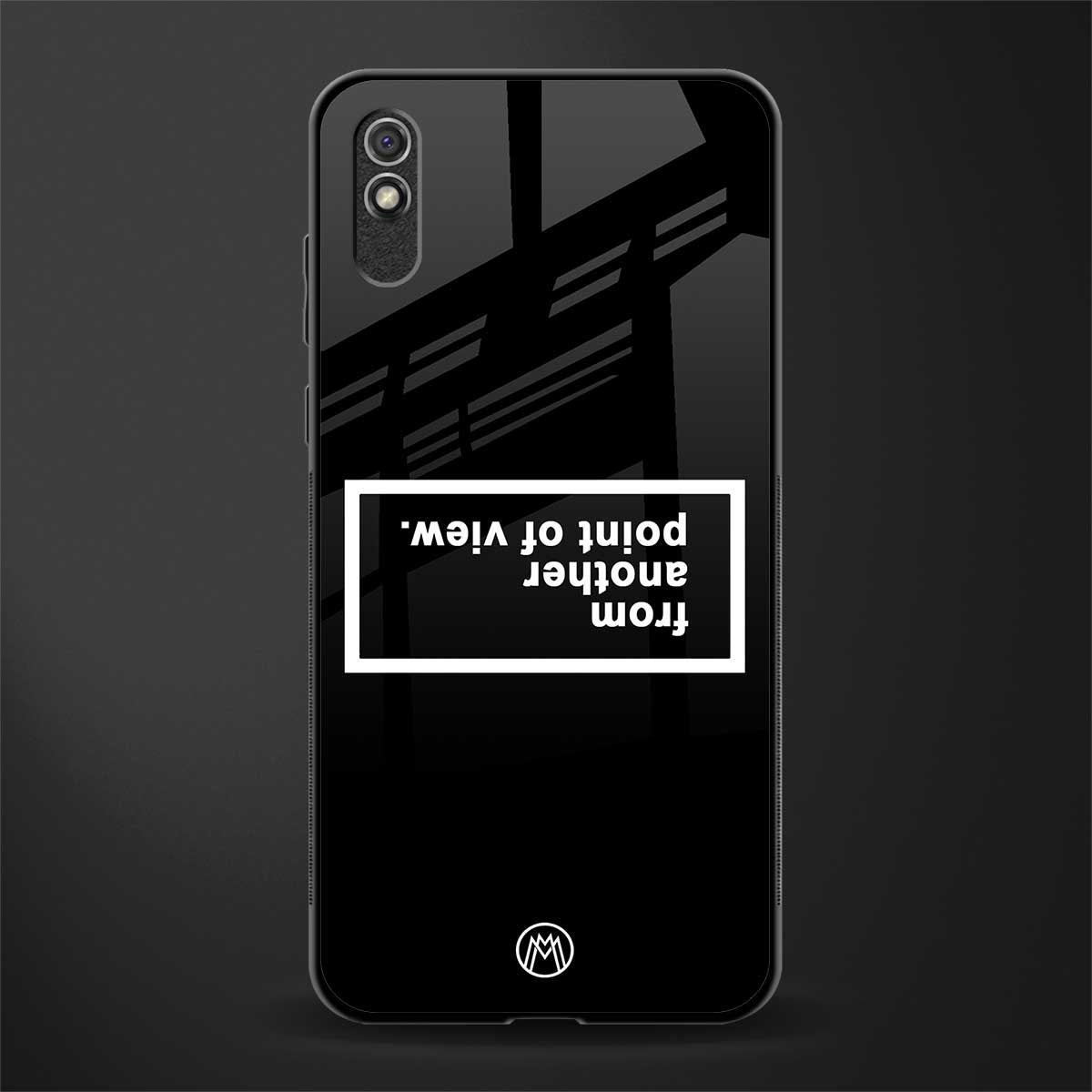 point of view black edition glass case for redmi 9i image