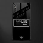 point of view black edition glass case for redmi 9a image