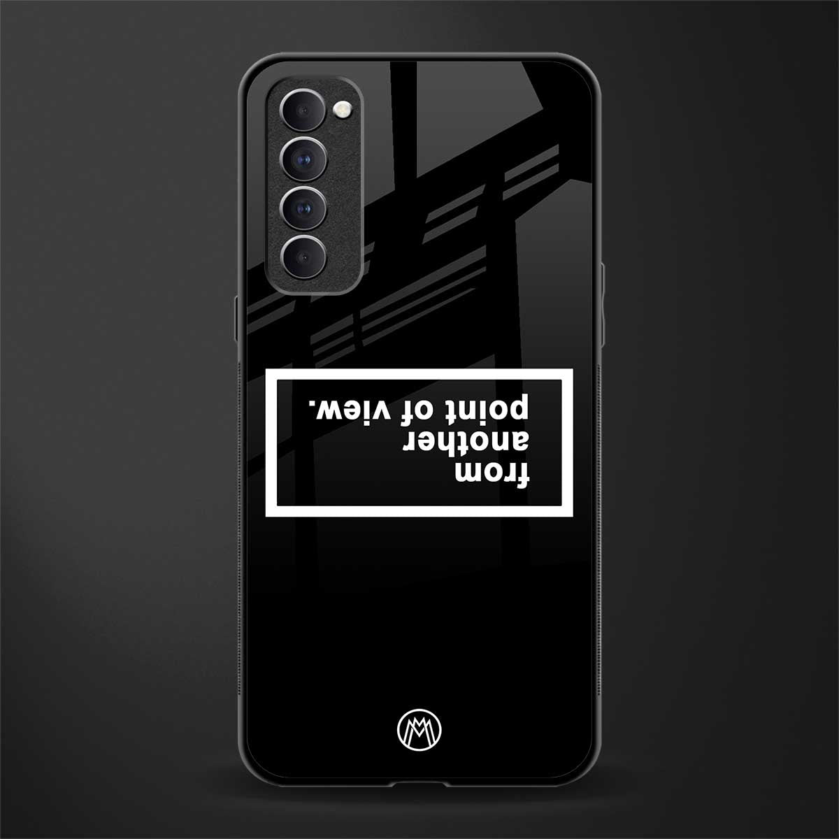 point of view black edition glass case for oppo reno 4 pro image