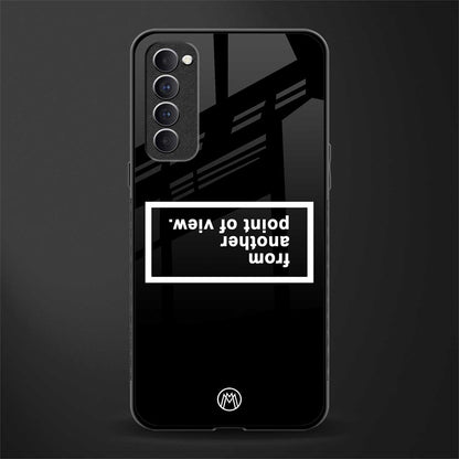 point of view black edition glass case for oppo reno 4 pro image