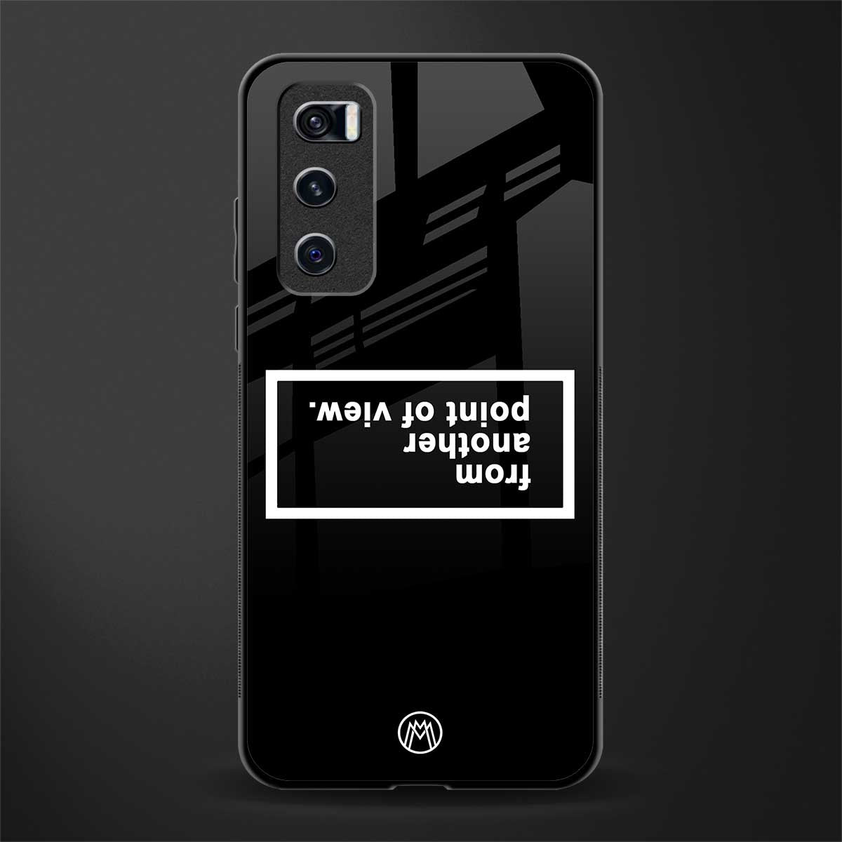 point of view black edition glass case for vivo v20 se image