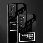point of view black edition glass case for samsung galaxy s20 fe image-2