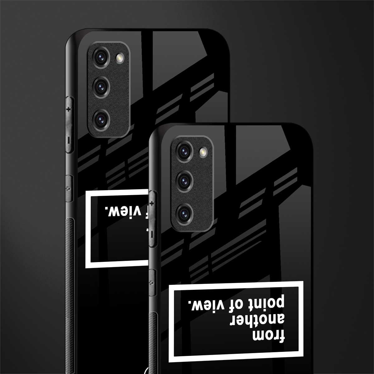 point of view black edition glass case for samsung galaxy s20 fe image-2