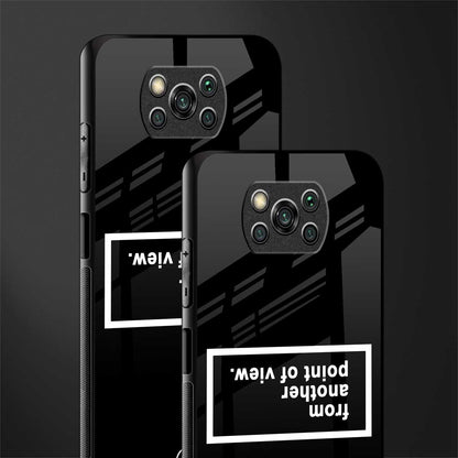 point of view black edition glass case for poco x3 image-2