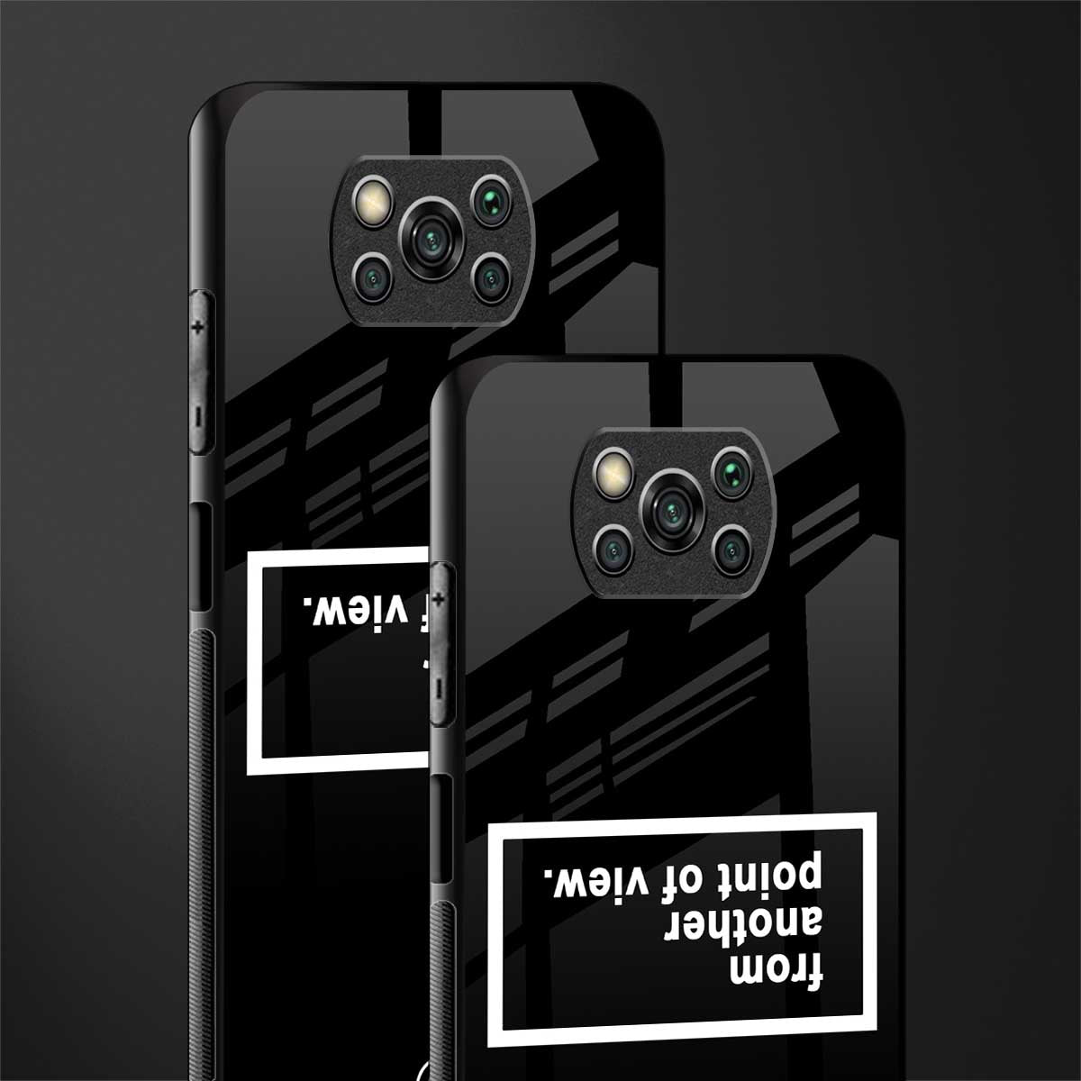 point of view black edition glass case for poco x3 pro image-2
