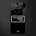 point of view black edition glass case for poco x3 pro image