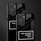 point of view black edition glass case for redmi note 10 image-2