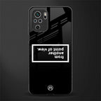 point of view black edition glass case for redmi note 10 image