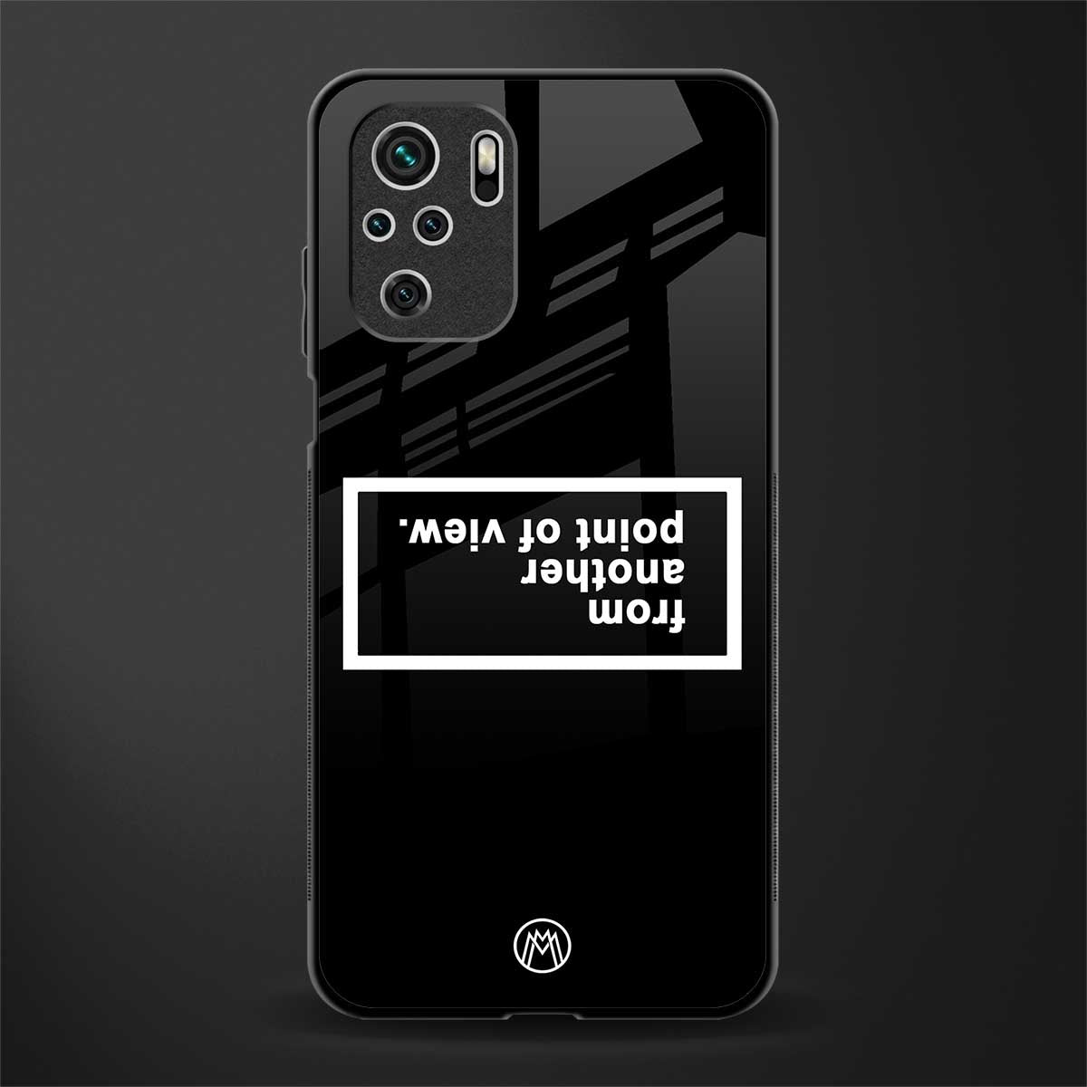 point of view black edition glass case for redmi note 10 image