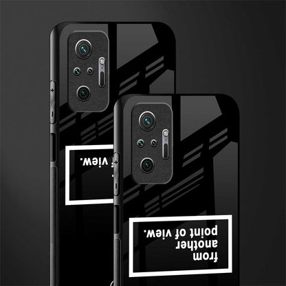 point of view black edition glass case for redmi note 10 pro image-2