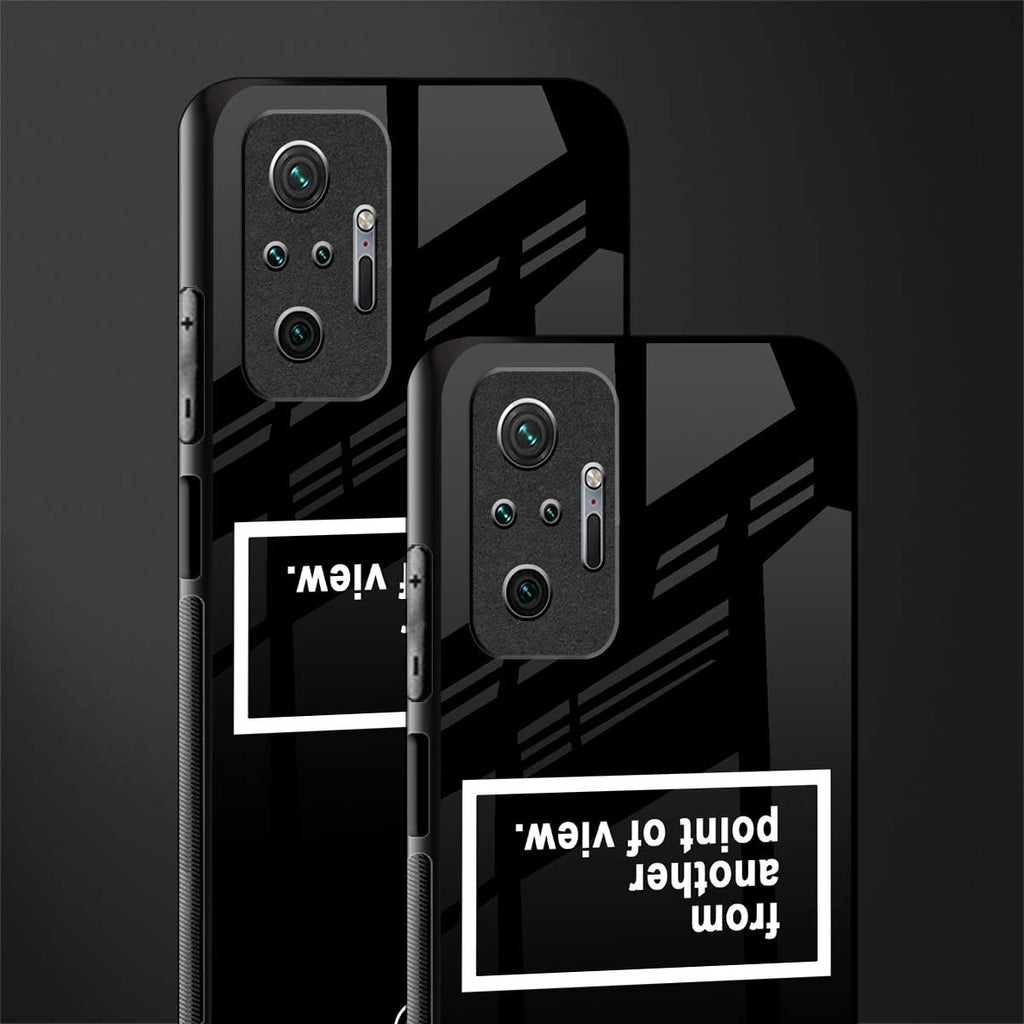 point of view black edition glass case for redmi note 10 pro max image-2