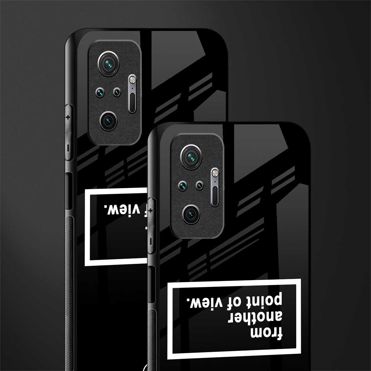 point of view black edition glass case for redmi note 10 pro max image-2