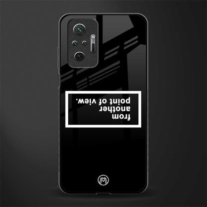 point of view black edition glass case for redmi note 10 pro image
