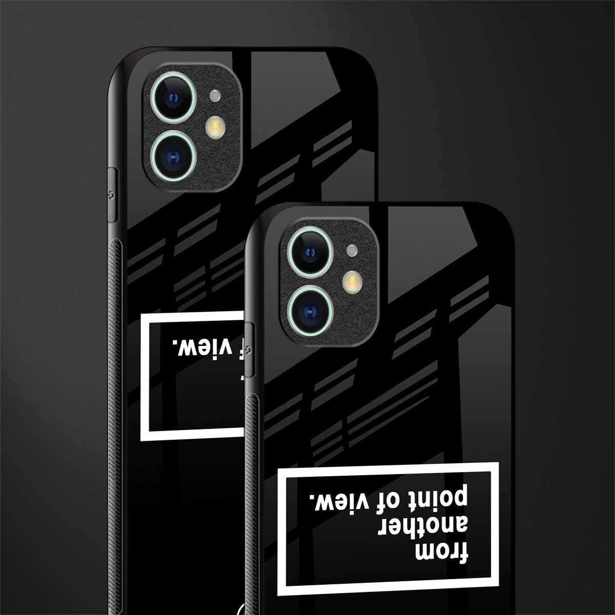 point of view black edition glass case for iphone 12 image-2