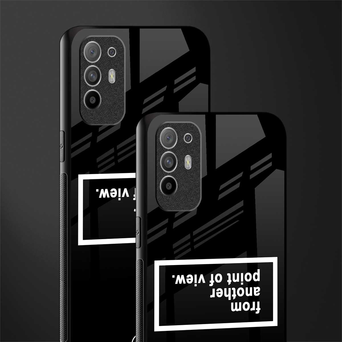 point of view black edition glass case for oppo f19 pro plus image-2