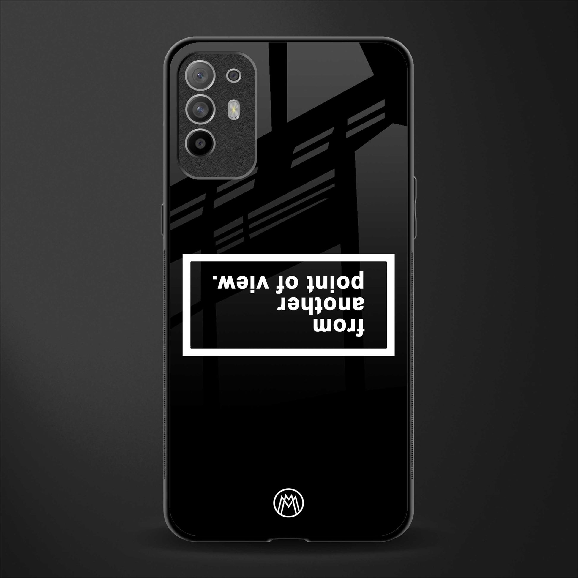 point of view black edition glass case for oppo f19 pro plus image