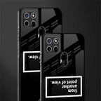 point of view black edition glass case for realme c21 image-2