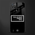 point of view black edition glass case for realme c21 image