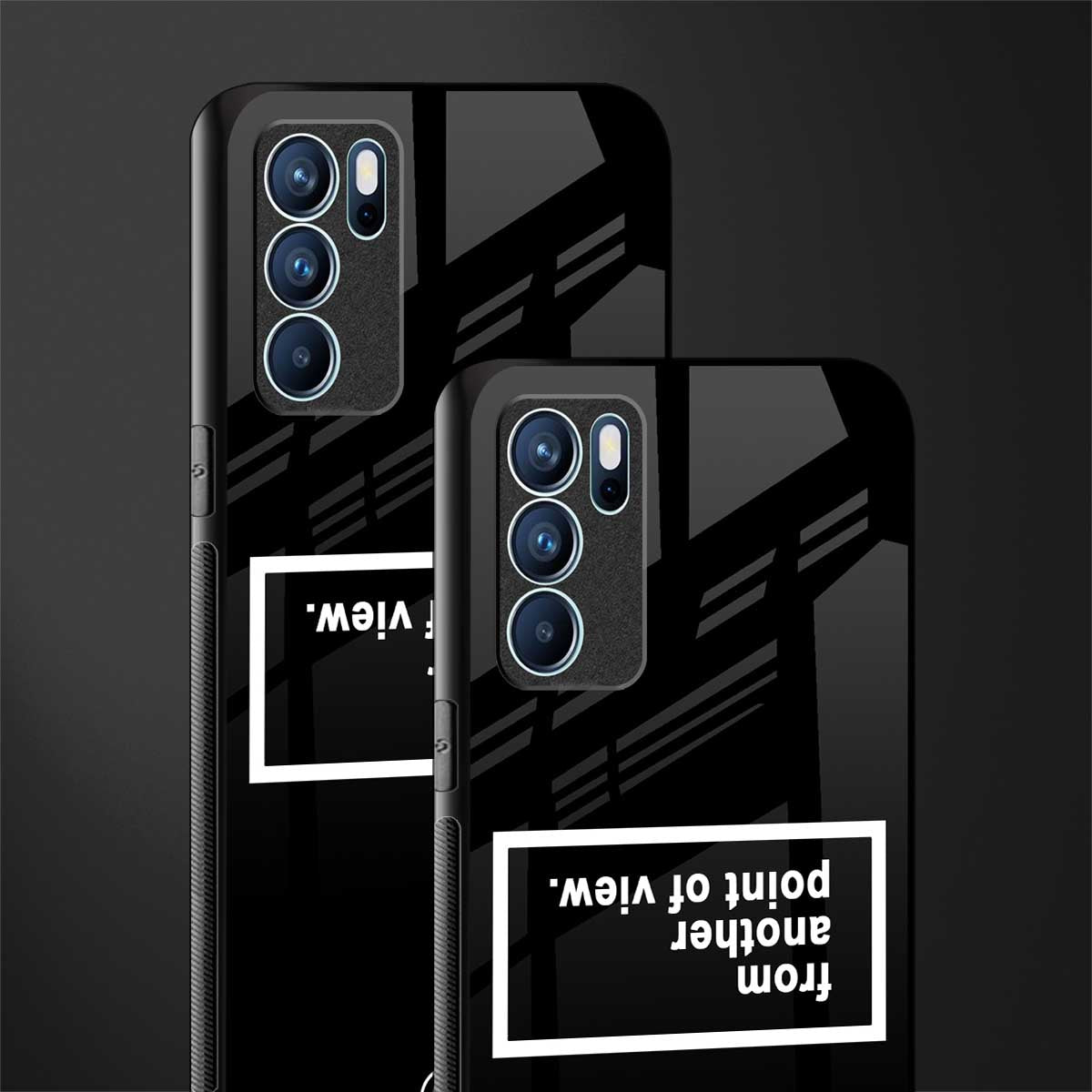 point of view black edition glass case for oppo reno6 pro 5g image-2