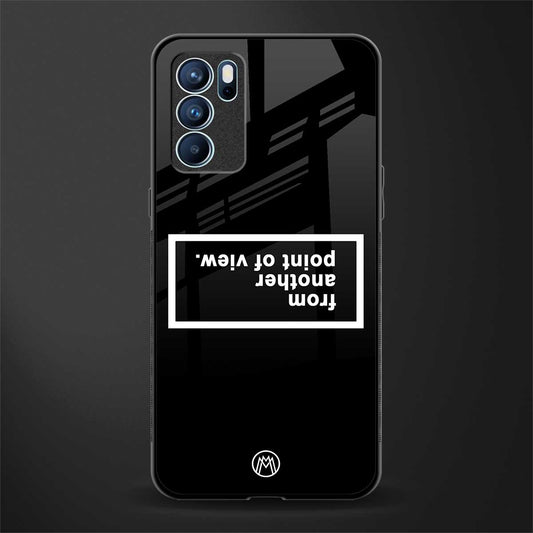 point of view black edition glass case for oppo reno6 5g image
