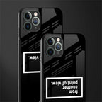 point of view black edition glass case for iphone 11 pro image-2