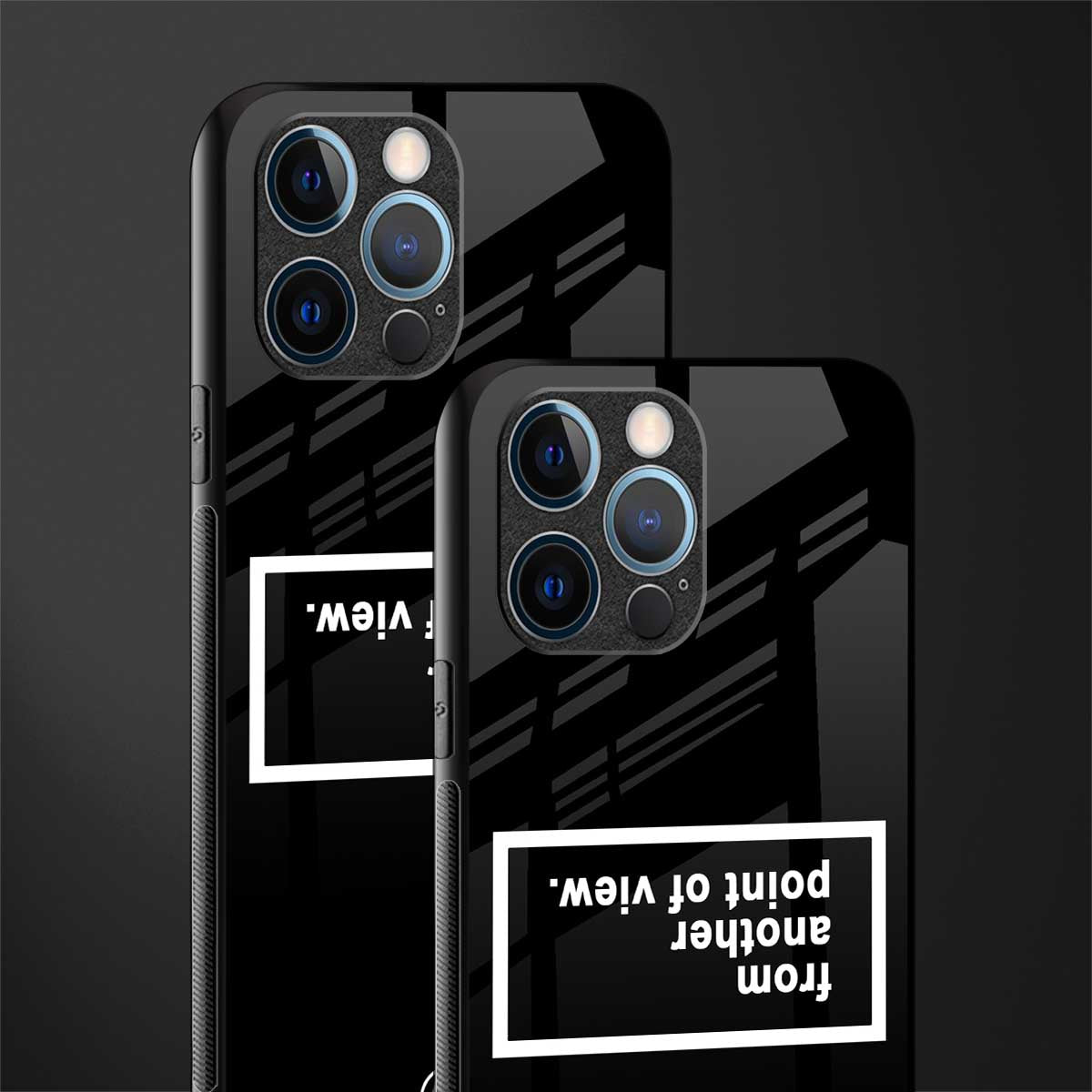 point of view black edition glass case for iphone 12 pro image-2