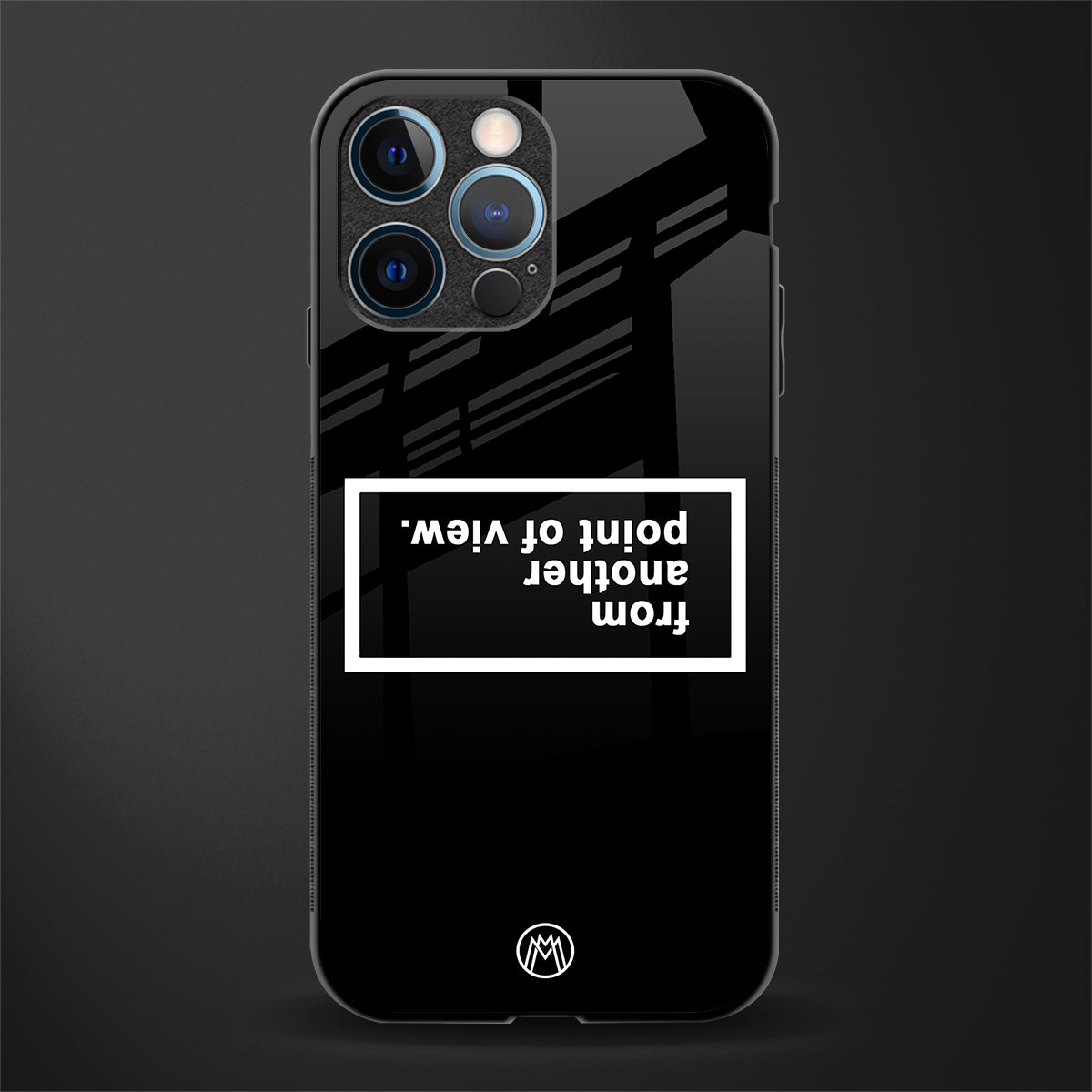 point of view black edition glass case for iphone 12 pro image