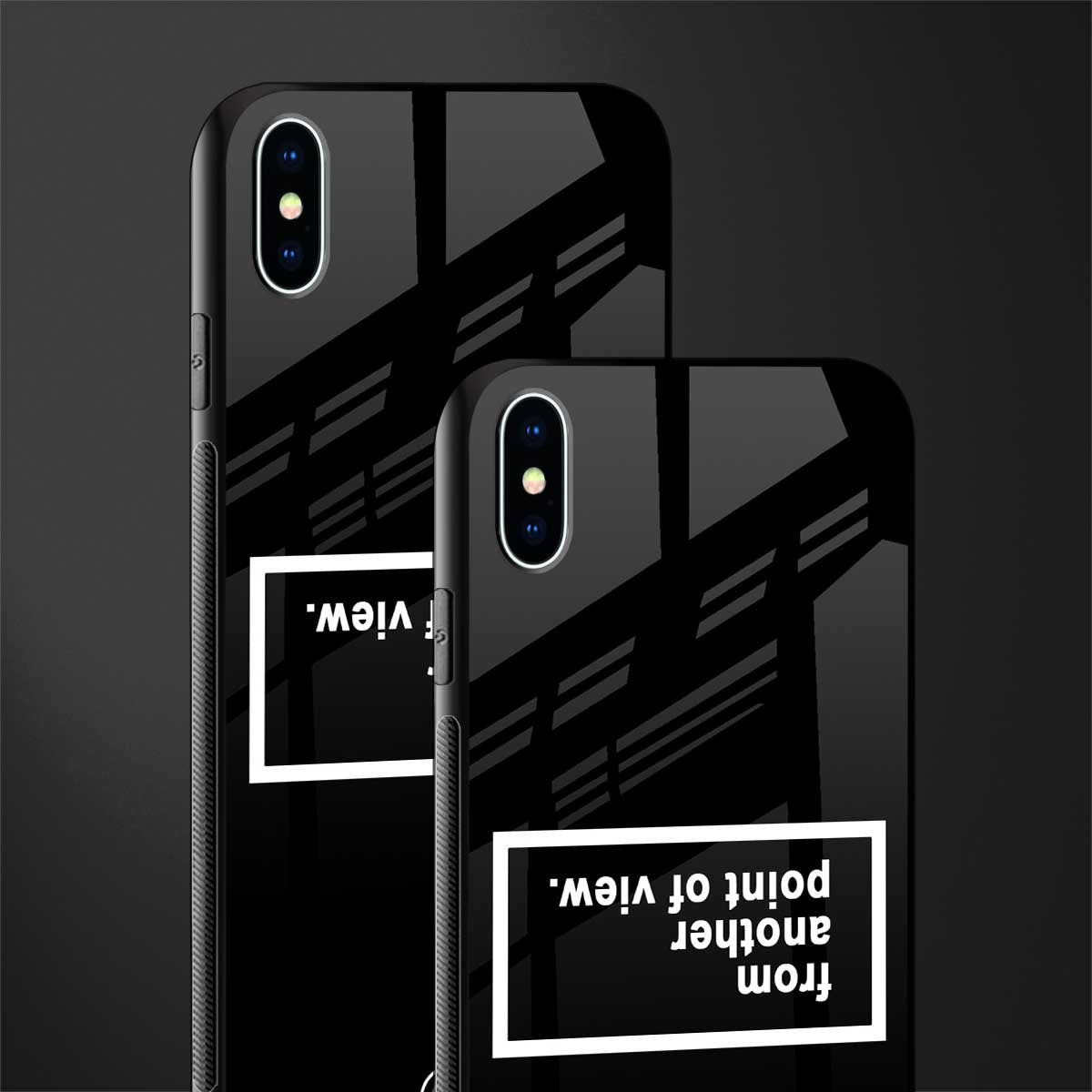 point of view black edition glass case for iphone xs max image-2