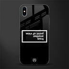 point of view black edition glass case for iphone xs max image