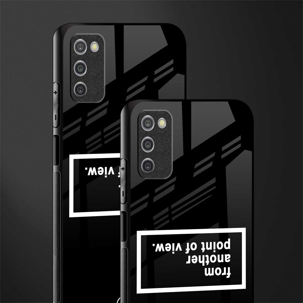 point of view black edition glass case for samsung galaxy a03s image-2