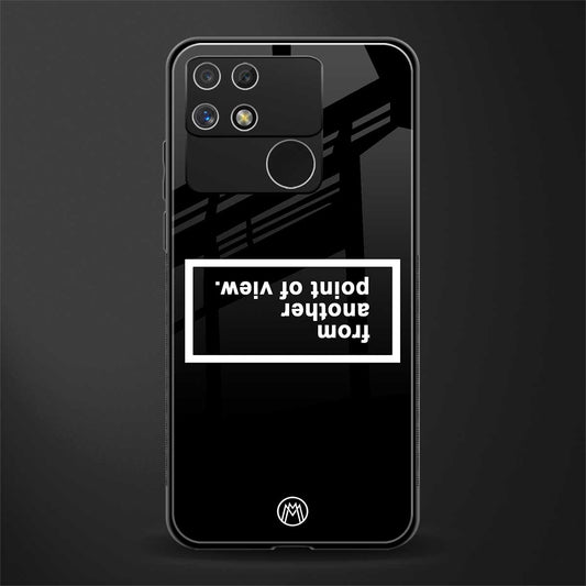 point of view black edition back phone cover | glass case for realme narzo 50a