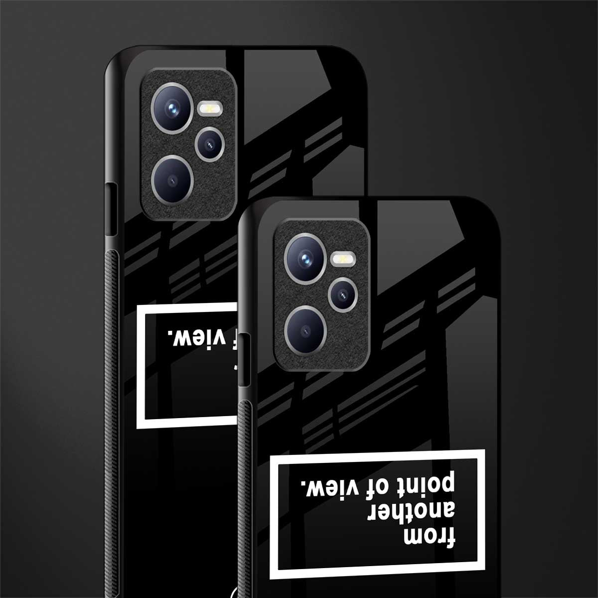 point of view black edition glass case for realme c35 image-2