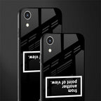 point of view black edition glass case for iphone xr image-2