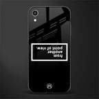 point of view black edition glass case for iphone xr image