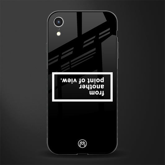 point of view black edition glass case for iphone xr image