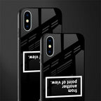 point of view black edition glass case for iphone x image-2