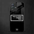 point of view black edition glass case for vivo v23 5g image