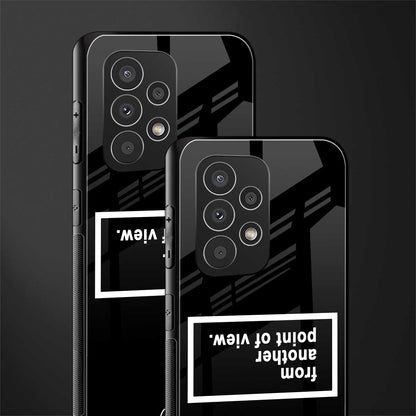 point of view black edition back phone cover | glass case for samsung galaxy a73 5g
